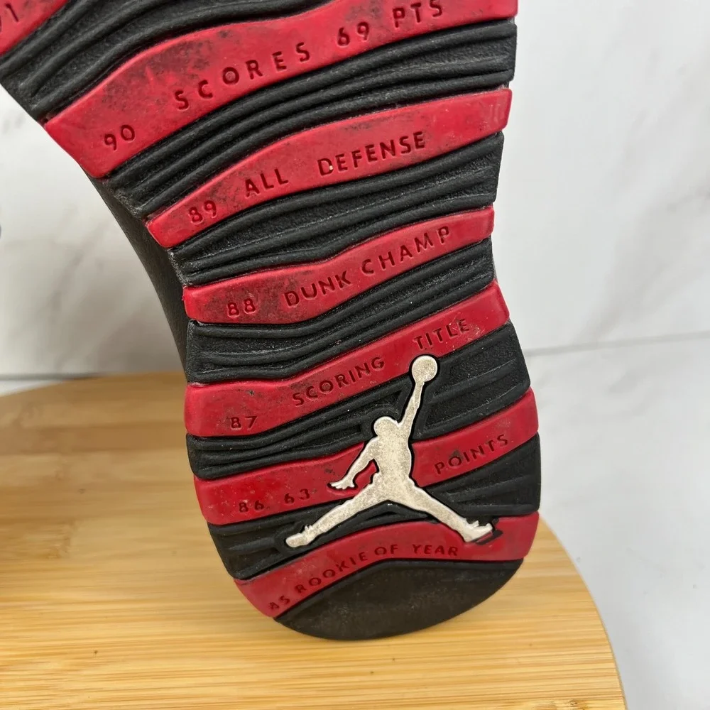 Nike Air Jordan 10 Retro Chicago 2012 Mens Size 12.5 White Sneakers 310805-100